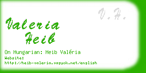 valeria heib business card